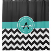 Zickzack Duschvorhang (Vorderseite)