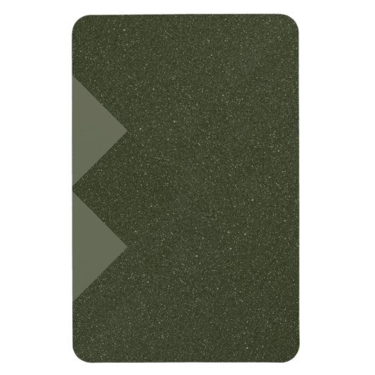 Zickzack Edge Moss Green Magnet - Anpassbar (Vertikal)