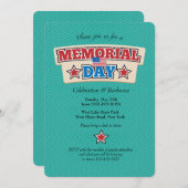 Zickzack Einladung zum Gedenktag (Vorne/Hinten)