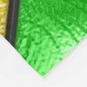 Zickzack Farbglastextur Fleecedecke (Ecke)