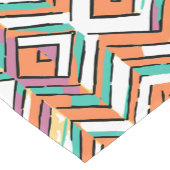 Zickzack Farbherringbone-Muster Kurzer Tischläufer (Ecke)