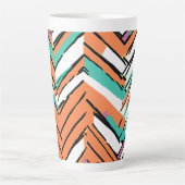 Zickzack Farbherringbone-Muster Milchtasse (Vorderseite)
