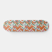 Zickzack Farbherringbone-Muster Skateboard (Horizontal)