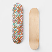 Zickzack Farbherringbone-Muster Skateboard (Vorderseite)