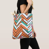 Zickzack Farbherringbone-Muster Tasche (Von Nahem)