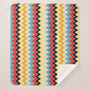 Zickzack-Farblinien Sherpadecke