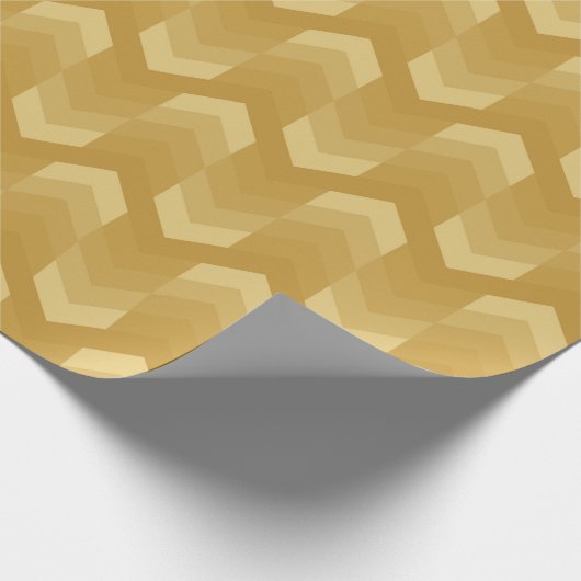 Zickzack Farbmuster Geschenkpapier (Ecke)