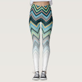 Zickzack Farbmuster Leggings (Vorderseite)