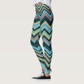 Zickzack Farbmuster Leggings (Links)