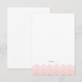 Zickzack FOLDABLE-Platzkarten - Äggplant Einladung (Vorne/Hinten)