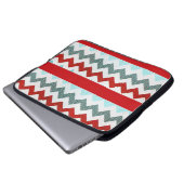 Zickzack für die Neopren-Laptop-Hülse 15 Zoll Laptopschutzhülle (Vorne Knopf)