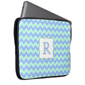 Zickzack Gehäuse für Monogramm Laptopschutzhülle (Vorne Rechts)
