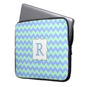 Zickzack Gehäuse für Monogramm Laptopschutzhülle (Vorderseite Links)