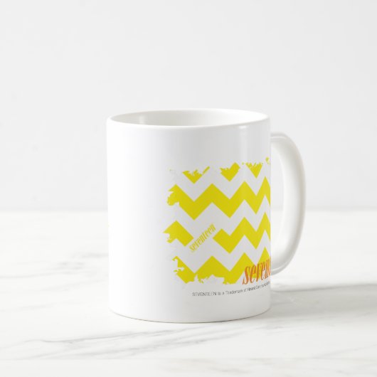 Zickzack-Gelb 2 Kaffeetasse (VorderseiteRechts)