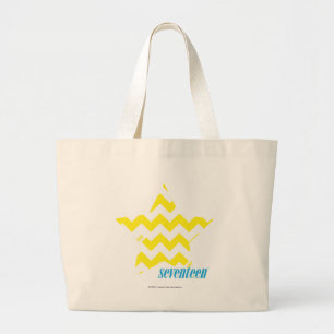 Zickzack-Gelb 3 Jumbo Stoffbeutel