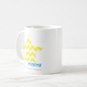 Zickzack-Gelb 3 Kaffeetasse (Vorderseite Links)