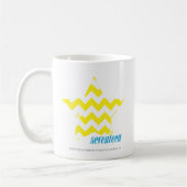 Zickzack-Gelb 3 Kaffeetasse (Links)