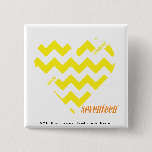 Zickzack-Gelb 4 Button (Vorderseite)