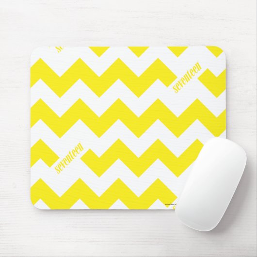 Zickzack-Gelb Mousepad (Mit Mouse)