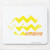 Zickzack-Gelb Mousepad (Vorne)