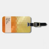 Zickzack, gelbes und orangefarbenes Nahtloses Must Gepäckanhänger (Vorderseite horizontal)