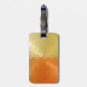 Zickzack, gelbes und orangefarbenes Nahtloses Must Gepäckanhänger (Rückseite vertikal)