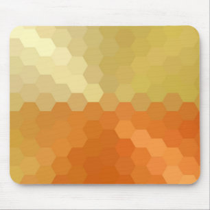Zickzack, gelbes und orangefarbenes Nahtloses Must Mousepad