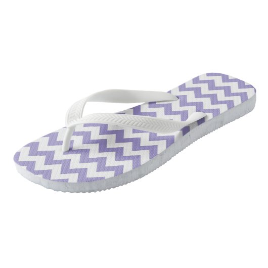 Zickzack Gemusterte Flip Flops Badesandalen (Schrägansicht)