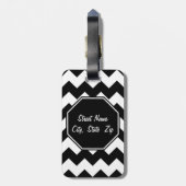 Zickzack gemusterter Gepäck-Umbau Gepäckanhänger (Rückseite vertikal)