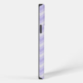 Zickzack gemustertes lila Namensinitial-iPhone-Cas iPhone Hülle (Rechte Seite)