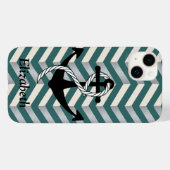 Zickzack geometrischer Name Case-Mate iPhone Hülle (Rückseite (Horizontal))