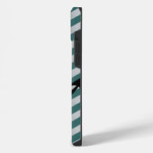 Zickzack geometrischer Name iPhone Hülle (Linke Seite)