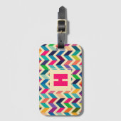 Zickzack | Gepäckmarke Gepäckanhänger (Vorderseite Vertikal)