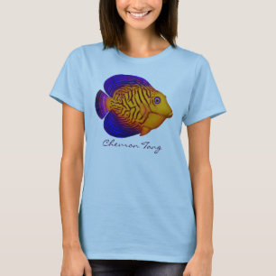 Zickzack Geruch-Riff-Fisch-Damenbabydoll-Shirt T-Shirt