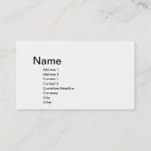 Zickzack Geschäfts-Karte Visitenkarte (Rückseite)