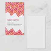 Zickzack Geschäfts-Karte Visitenkarte (Vorne/Hinten)