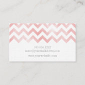 Zickzack Geschäftskarten des Monogramms Visitenkarte (Rückseite)