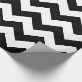 Zickzack Geschenk-Verpackungs-Schwarzweiss-Papier Geschenkpapier (Ecke)