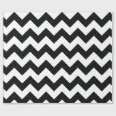 Zickzack Geschenk-Verpackungs-Schwarzweiss-Papier Geschenkpapier (Flach)