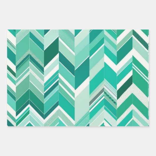 Zickzack Geschenkpapier Set (Vorderseite 2)