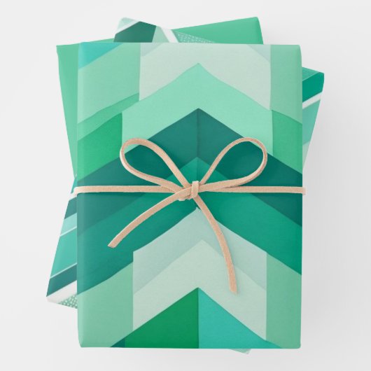 Zickzack Geschenkpapier Set (Beispiel)