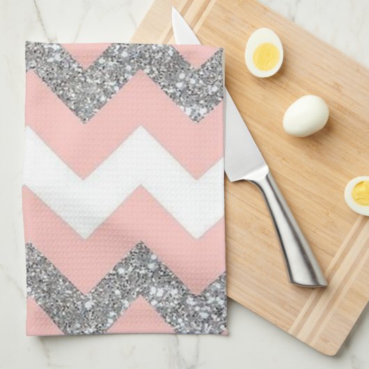 Zickzack Geschirrtuch (Viertel Falte)