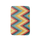 Zickzack-gestreifter Hintergrund 2 Badematte (Vorderseite Vertikal)