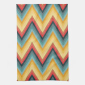 Zickzack-gestreifter Hintergrund 2 Geschirrtuch (Vertikal)