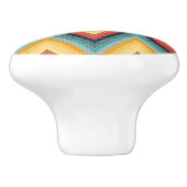 Zickzack-gestreifter Hintergrund 2 Keramikknauf (Seitenansicht)