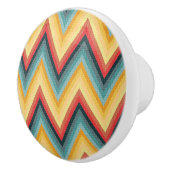 Zickzack-gestreifter Hintergrund 2 Keramikknauf (Rechts)