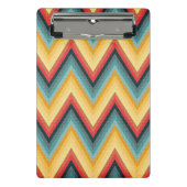 Zickzack-gestreifter Hintergrund 2 Mini Klemmbrett (Vorderseite)