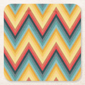 Zickzack-gestreifter Hintergrund 2 Rechteckiger Pappuntersetzer (Vorderseite)