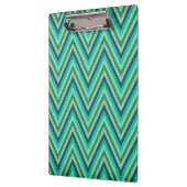 Zickzack-gestreifter Hintergrund Klemmbrett (Links)