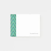 Zickzack-gestreifter Hintergrund Post-it Klebezettel (Vorderseite)